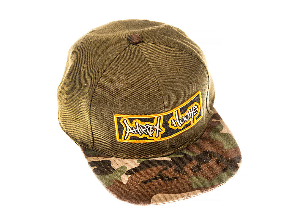 Ahrex Flat Brim Patch Cap - Camo