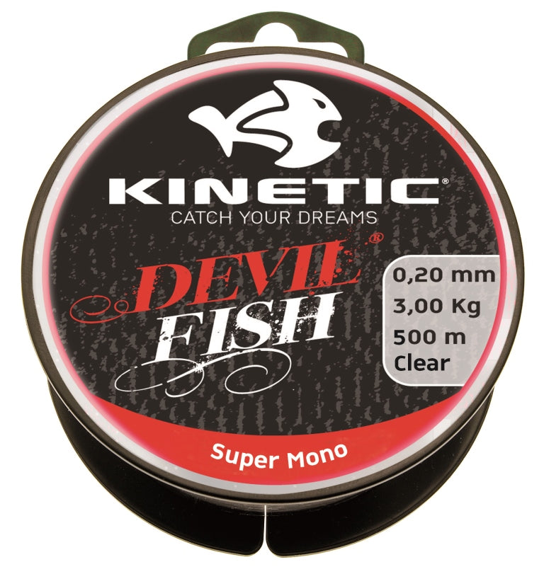 Kinetic Devilfish Super Mono Clear 500m Nylonline