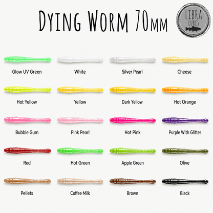 Libra Lures Dying Worm - 70mm