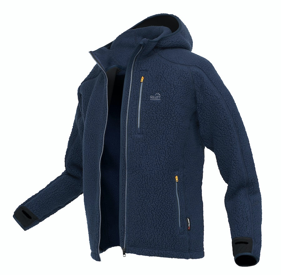 Geoff Anderson Teddy Hoody Jakke Blå