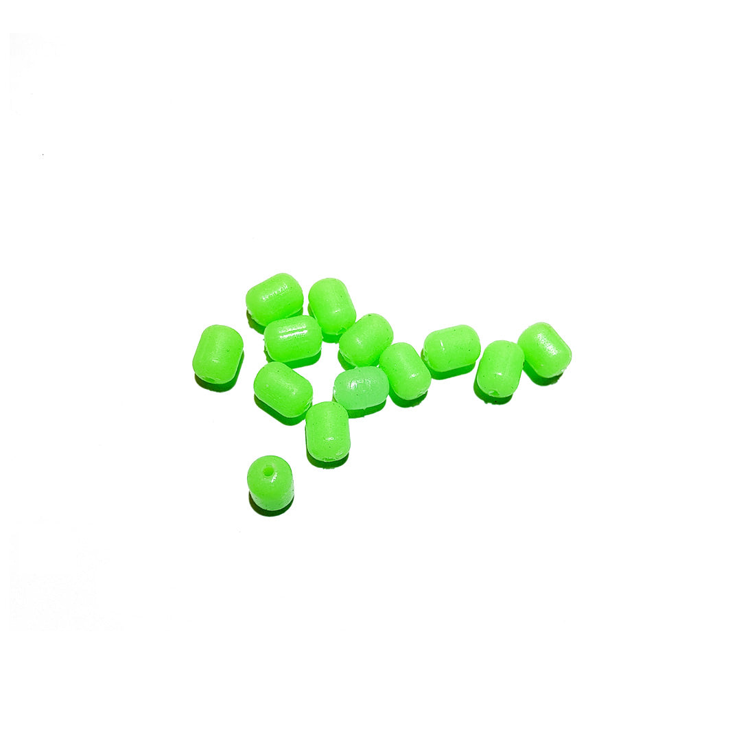 Små Grønne Gummiperler 5mm 12 stk.