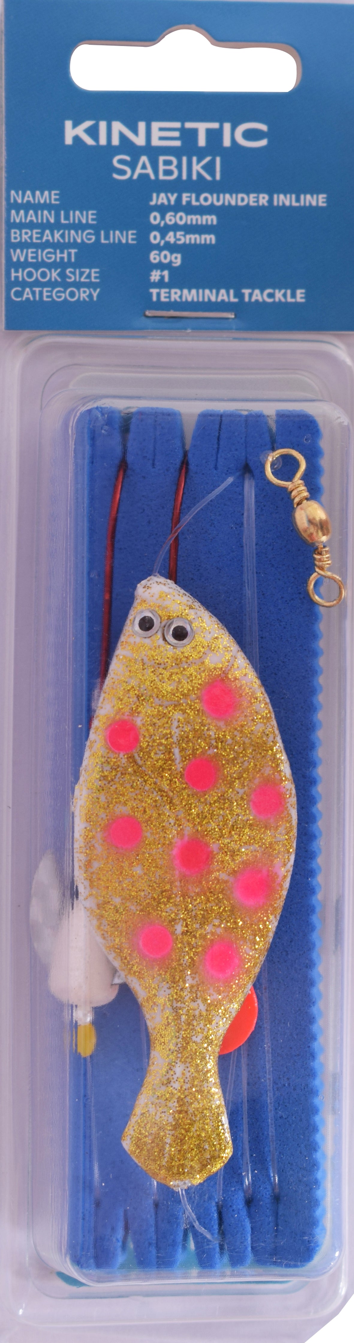 Kinetic Sabiki Jay Flounder Inline Rig 90g+120g
