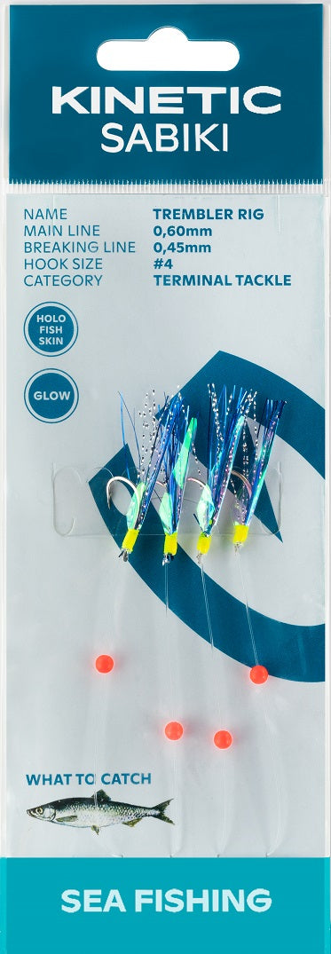 Kinetic Sabiki Trembler Rig #4 Fishskin