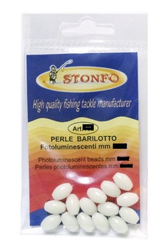 Stonfo Flydeperler Oval Plast Hvid/Glow