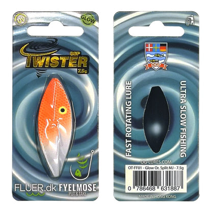 OGP Twister 7,5g FLUER.DK CUSTOM FARVER