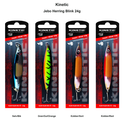 Farveoversigt – Kinetic Jebo Herring Blink 24g