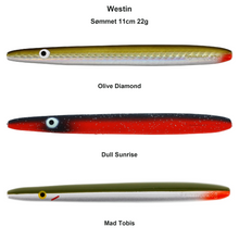 Farveoversigt – Westin Sømmet 11cm 22g