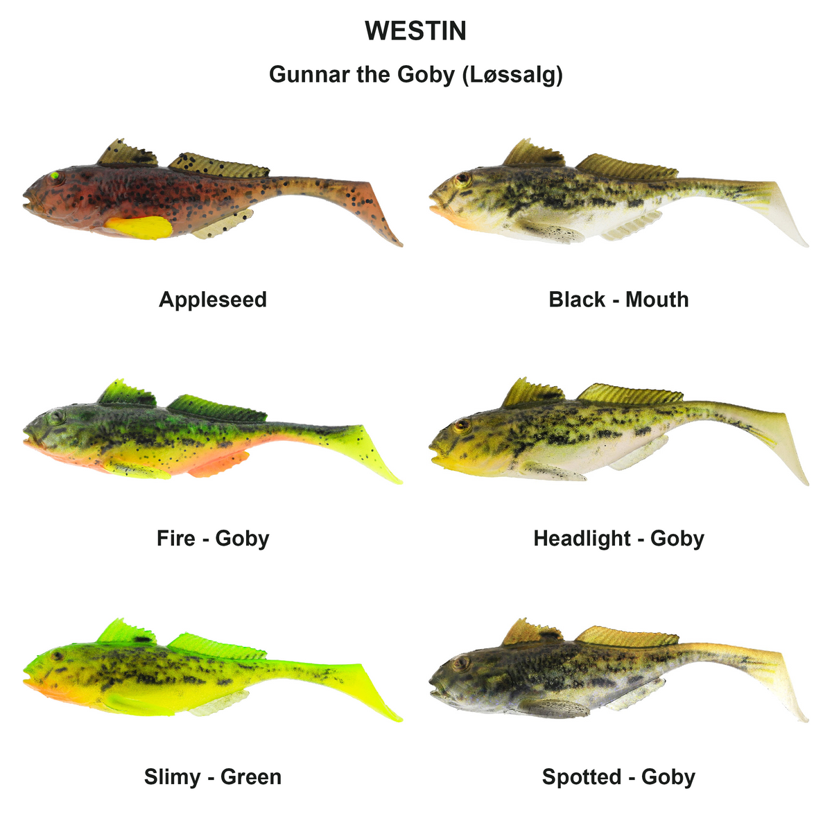 Farveoversigt – Gunnar the Goby (Løssalg)