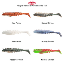Farveoversigt – Berkley Gulp!® Nemesis Prawn Paddle Tail
