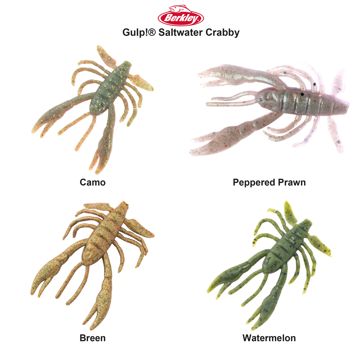 Farveoversigt – Berkley Gulp!® Saltwater Crabby