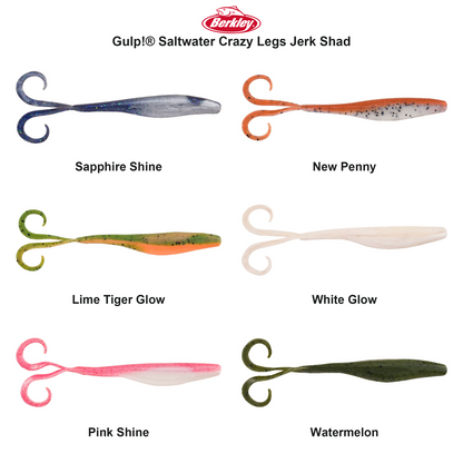 Farveoversigt – Berkley Gulp!® Saltwater Crazy Legs Jerk Shad
