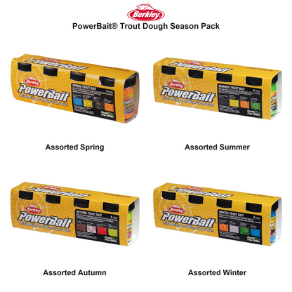 Farveoversigt – Berkley PowerBait® Trout Dough Season Pack