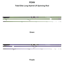 Farveoversigt – PENN Tidal Elite Long Hybrid LR Spinning Rod