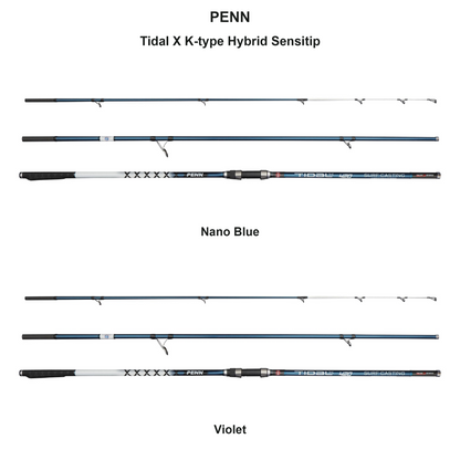 Farveoversigt – PENN Tidal X K-type Hybrid Sensitip