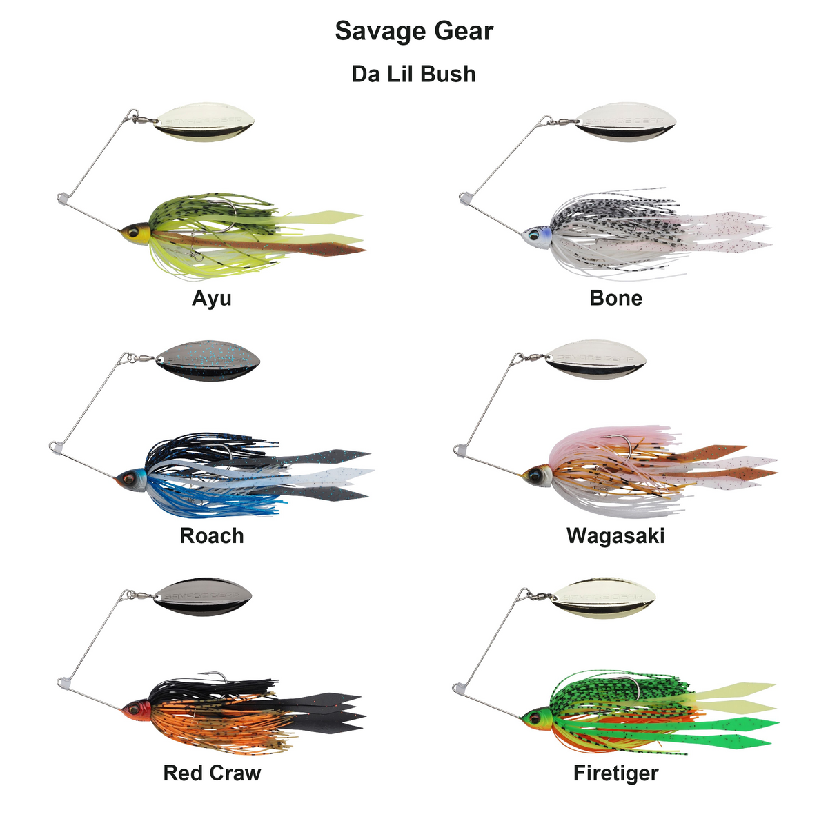 Farveoversigt – Savage Gear Da Lil Bush