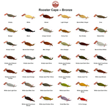 Farveoversigt – Whiting Rooster Cape – Bronze