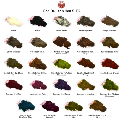 Farveoversigt – Whiting Coq De Leon Hen SH/C