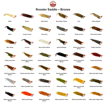 Farveoversigt – Whiting Rooster Saddle – Bronze