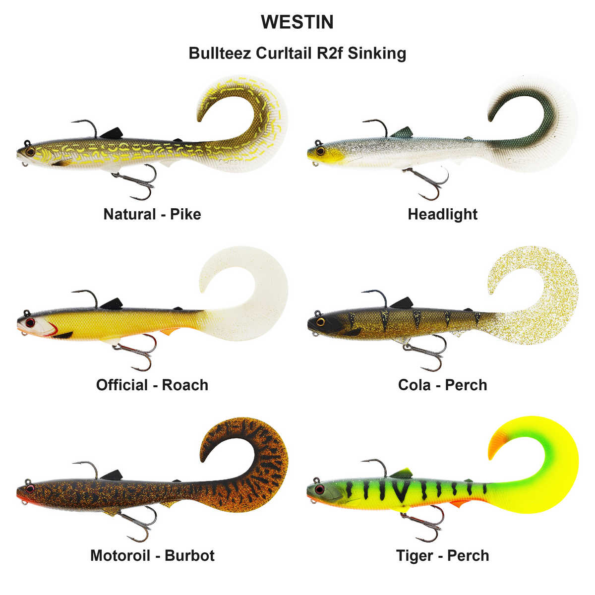 Farveoversigt – Bullteez Curltail R2f Sinking