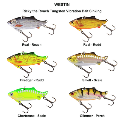 Farveoversigt – Ricky the Roach Tungsten Vibration Bait Sinking