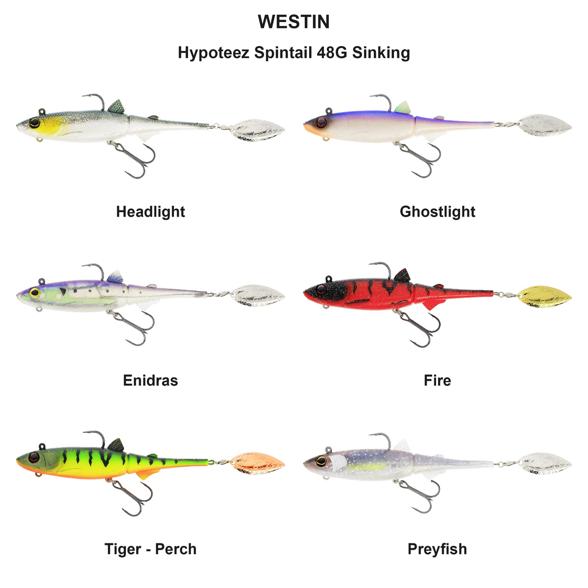 Farveoversigt – Hypoteez Spintail 48G Sinking