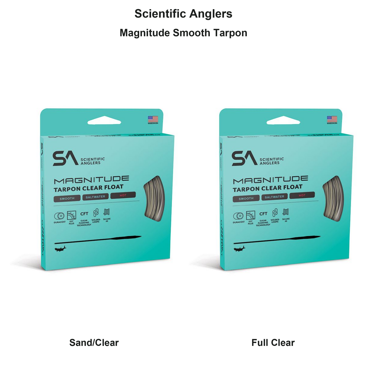 Farveoversigt – Scientific Anglers Magnitude Smooth Tarpon
