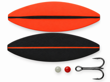 Hansen SnapShot SD 7.6g 4.4cm, UV Orange/Matte Black — AI-edited clean product photo