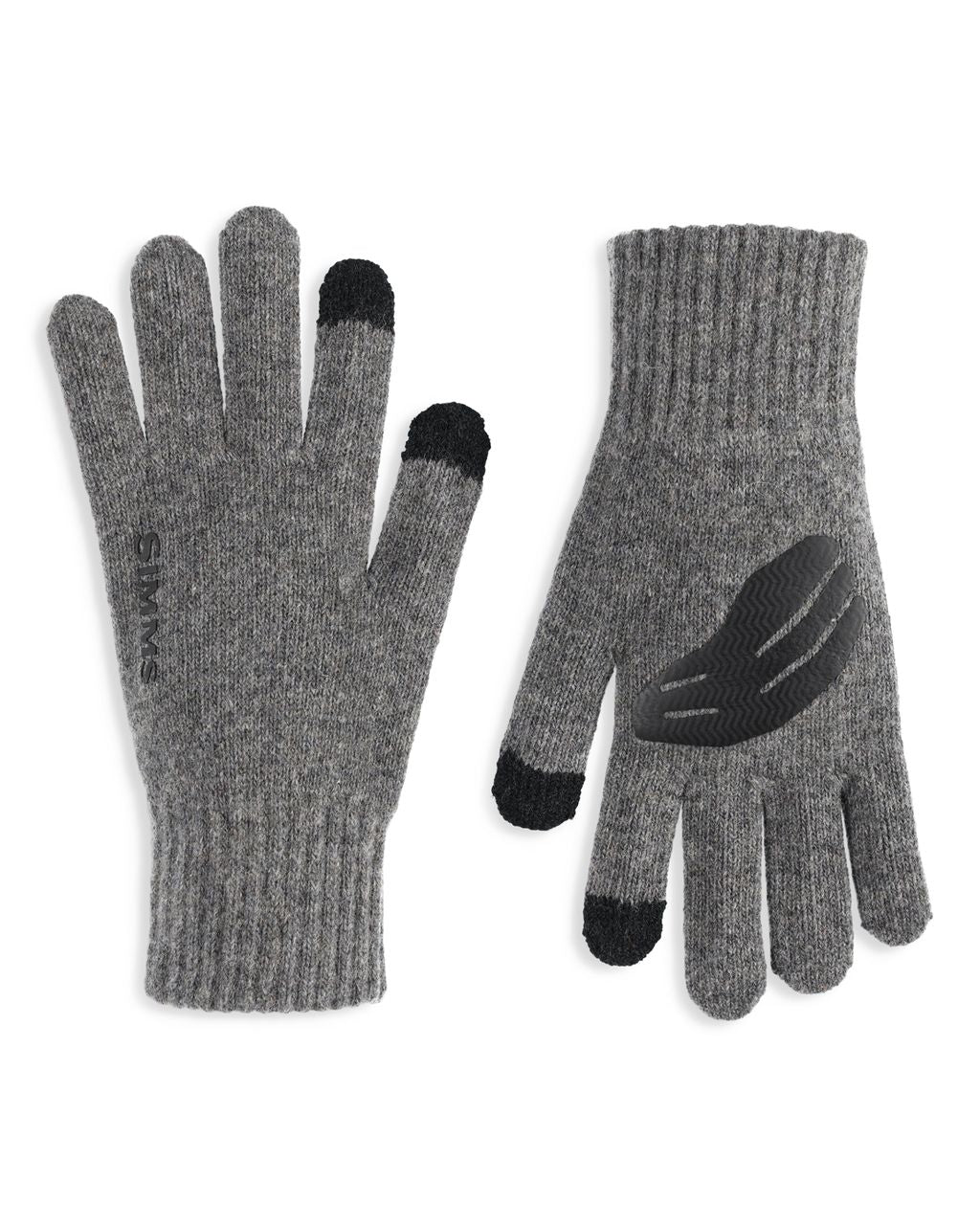 Simms Wool Full Finger Glove Steel, Handsker